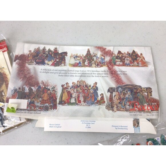 Vintage Christmas Holiday Decorations Cut Outs NEW - Picture 5 of 8